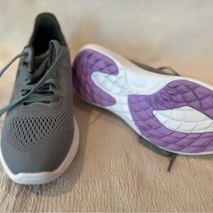 Gray and Purple Women's Athletic Shoes